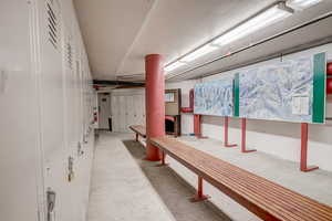 View of finished basement