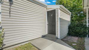 Doorway to property