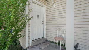 View of exterior entry