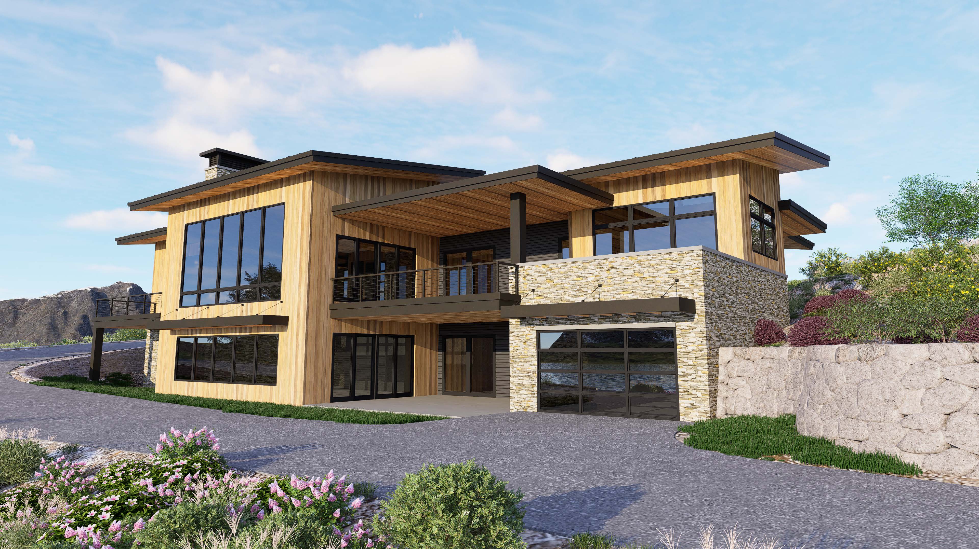 Renderings of available engineered plans.