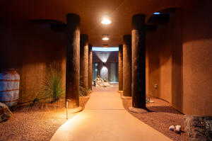 Corridor featuring ornate columns
