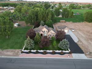 View from above of property