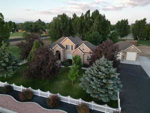View from above of property