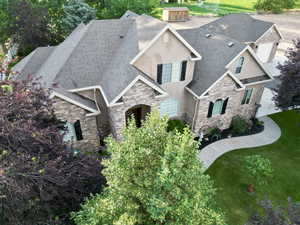 View from above of property