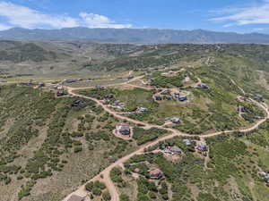 Aerial view of mountains