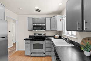 All kitchen appliances included.