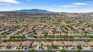 Aerial view north to Pine Valley Mountain