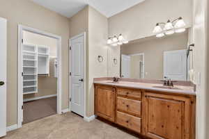 Primary Bathroom with double sinks