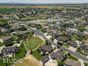 View of property location with nearby suburban area