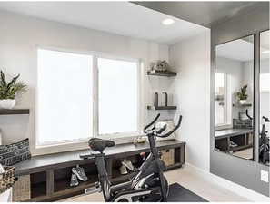 View of workout room