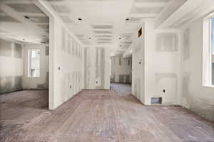 Spare room with wood-type flooring