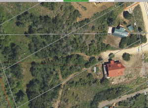 Map / location with property parcel outlined