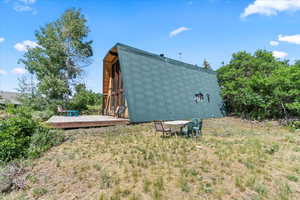 View of pole building