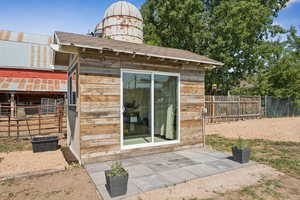 View of outdoor structure featuring an exterior structure