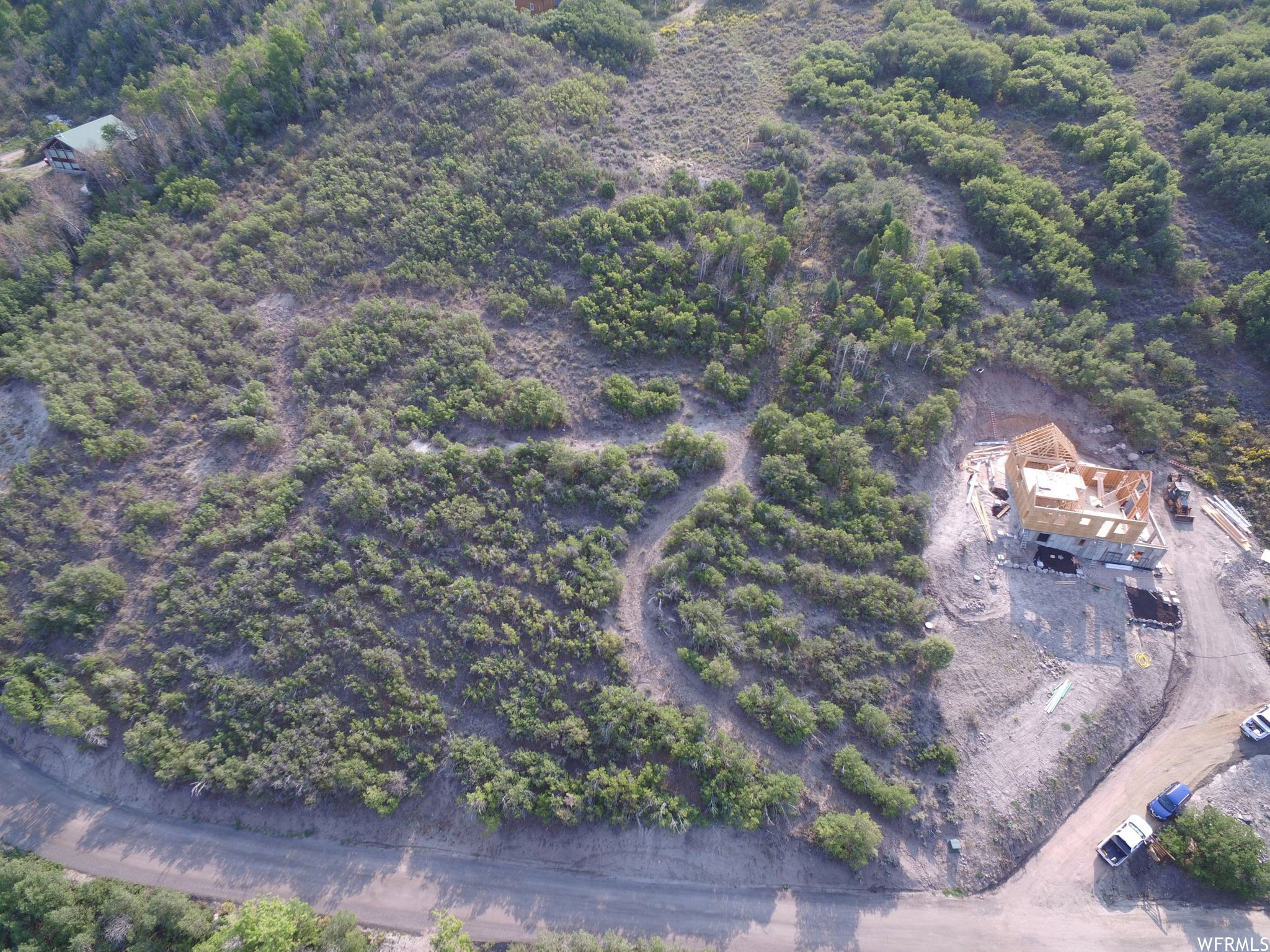 Aerial view of property and surrounding area