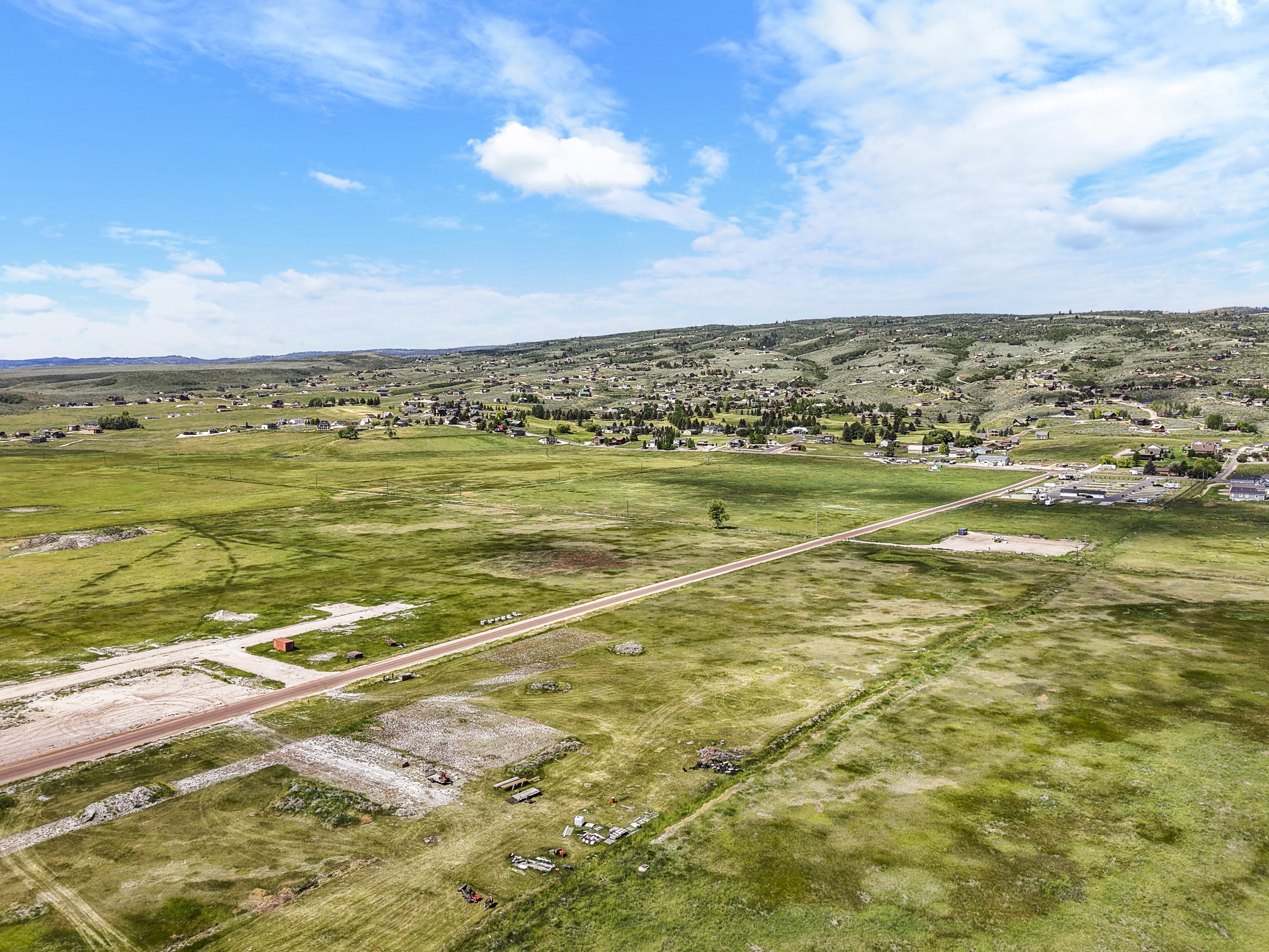 Aerial overview of property's location