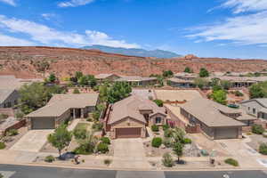 Mountain view featuring nearby suburban area