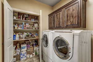 Big storage closet with shelves