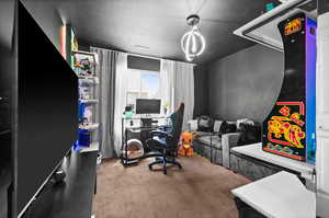 Carpeted home office