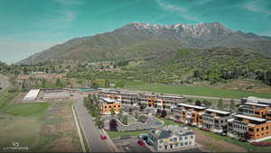 Aerial view of mountains