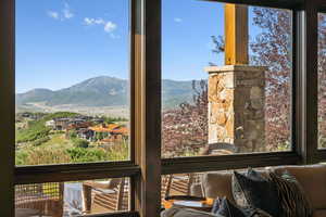 Detailed view of mountains