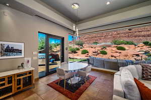 Dining room featuring recessed lighting and baseboards