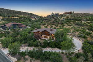 View from above of property