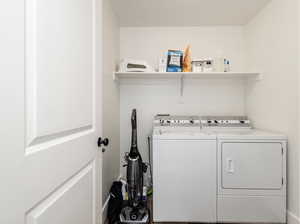 Laundry area with washer and dryer