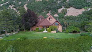Aerial view of property's location