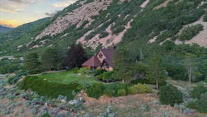 View of mountain background