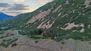 View of mountain background