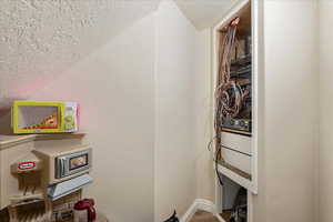 Under the stairs area is finished space.