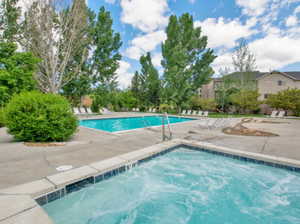 Community kid pool and larger pool