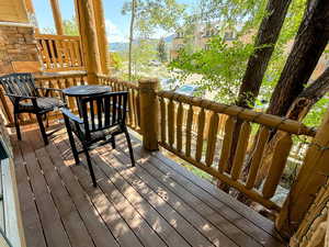 View of wooden terrace