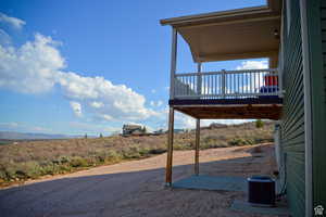 South View of yard with a deck