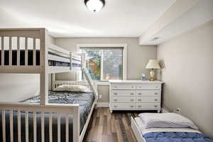 2nd Bedroom with dark wood-style floors