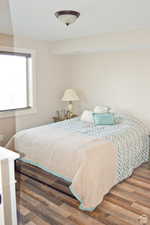 2 nd Bedroom with wood finished floors