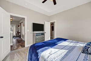 Master Bedroom featuring carpet and a ceiling fan