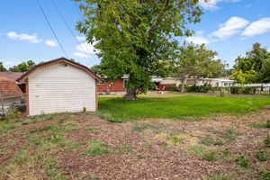 View of grassy yard