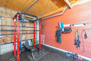 View of workout area