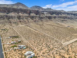 Mountain view featuring a desert landscape