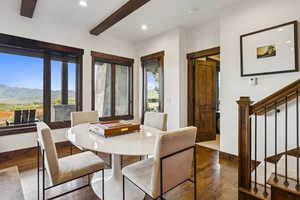 Lower level dining area