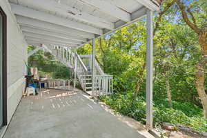 Patio under decks