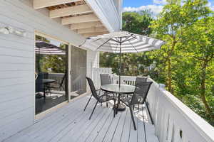 Deck area off family room
