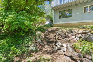 View of property exterior back yard