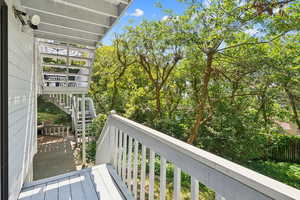 Balcony with stairway