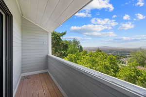 Primary Suite balcony with valley views