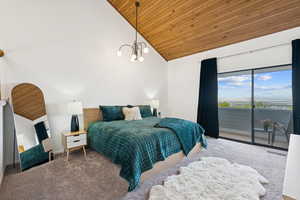 Primary Suite with stunning valley views