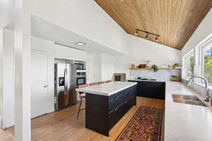Kitchen featuring stainless steel appliances, wall oven and gas cooktop