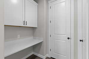 Detailed view of baseboards